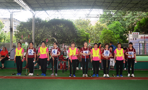 2022年湖南省郴州市妇女门球赛开幕