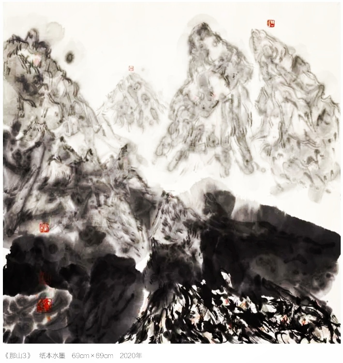 两位云南本土画家黄庆明·庞飞“艺往情深”水墨作品展在文山开展