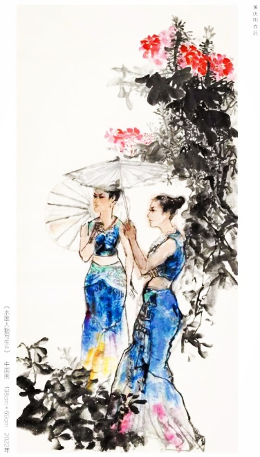 两位云南本土画家黄庆明·庞飞“艺往情深”水墨作品展在文山开展