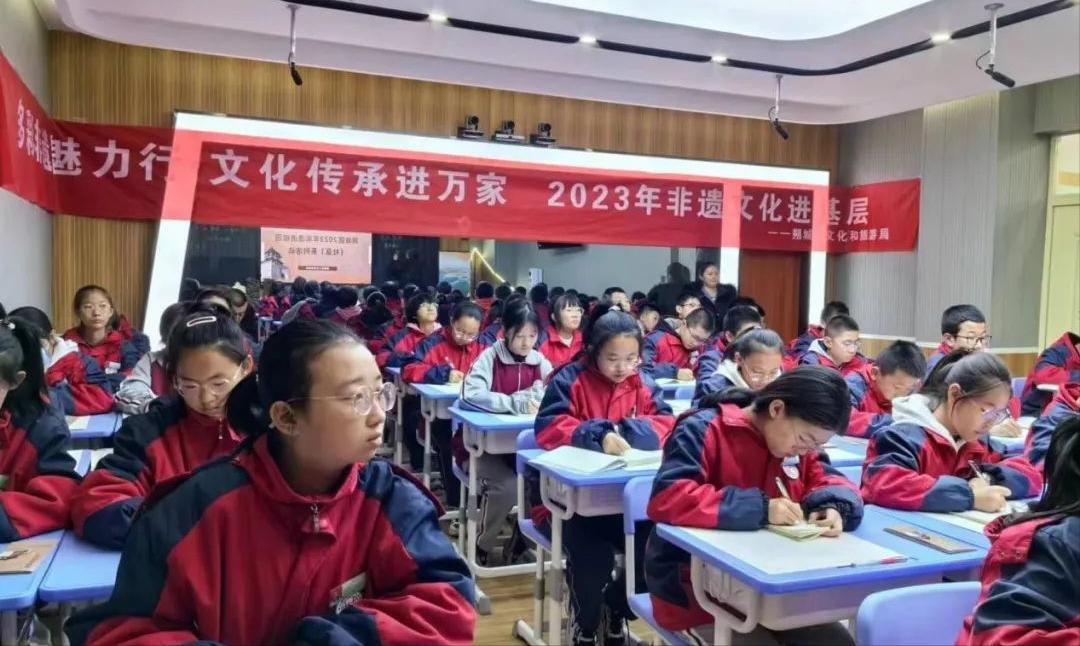 非遗传承助“双减”—朔城区第七中学传统文化进校园活动