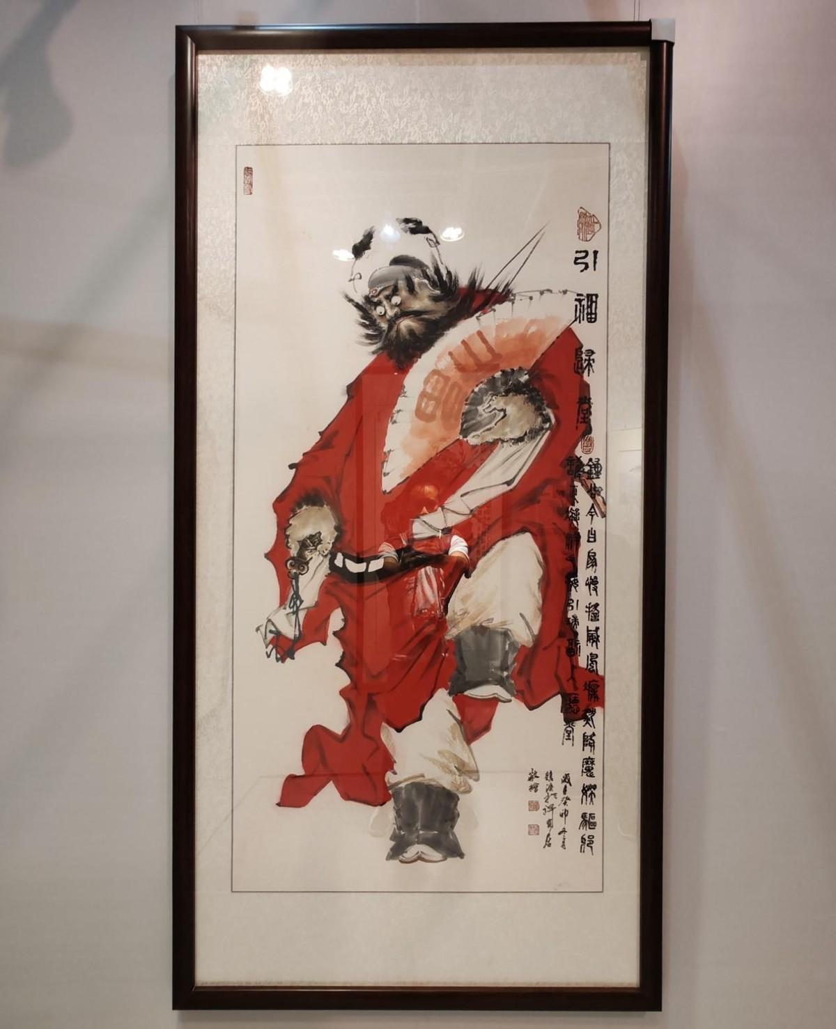 第28届广州国际艺术博览会举行 曾镇溪钟馗系列国画作品亮相