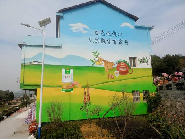 武穴市梅川镇：“木工”卢野墙绘作品惊艳大江南北